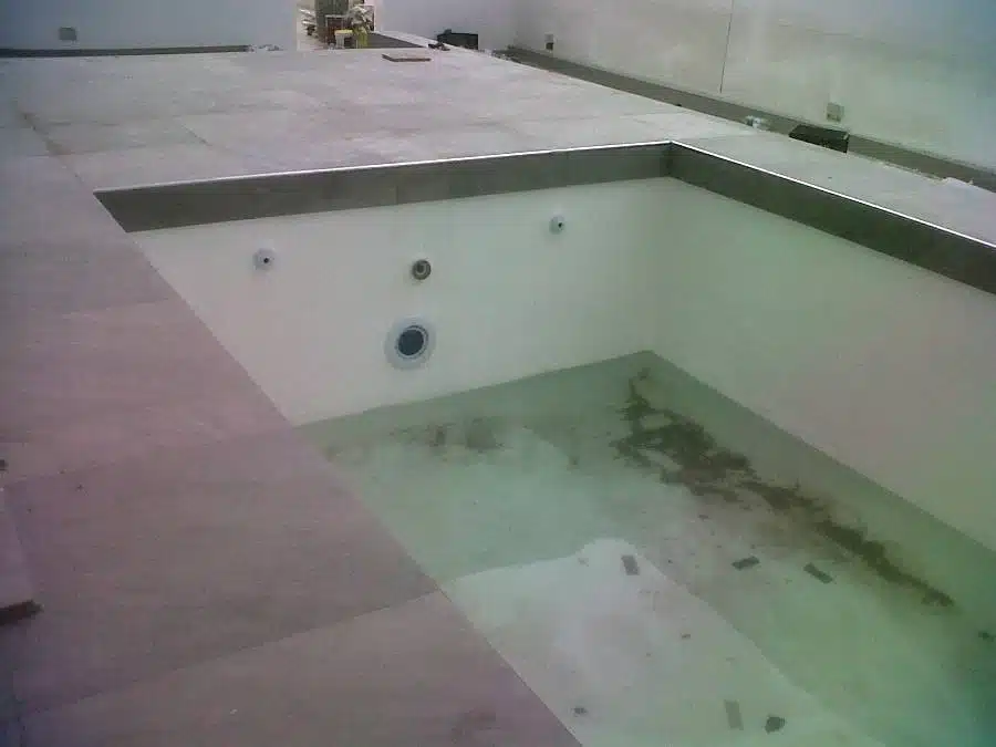 creative cascades the marly boutique hotel and spa fibreglass pool relining before